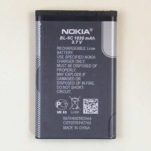 nokia bl5c battery backside