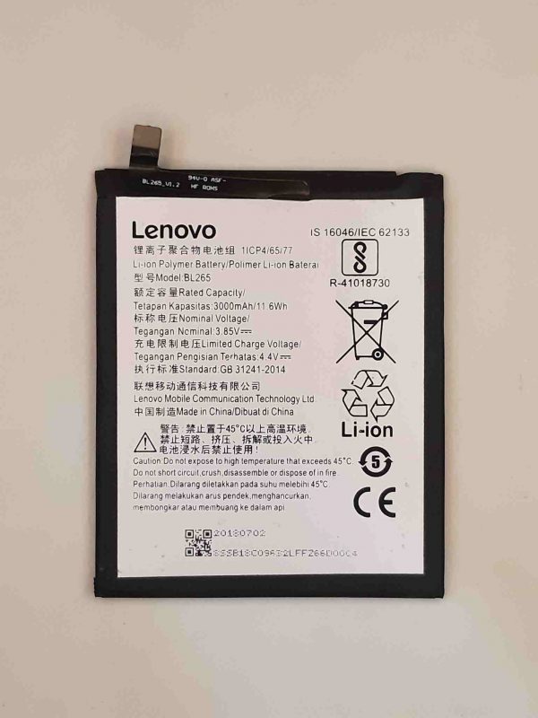 lenovo motorola moto m xt1663 xt1662 bl265 battery