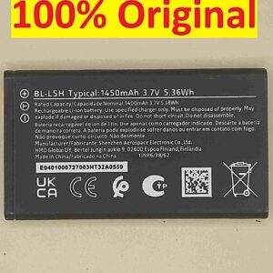 nokia bl l5h 1450mah replacement battery compatible with nokia 105 4g, nokia 110 4g, nokia 150, nokia 130, nokia 125, nokia 106 4g, hmd 105 4g, and hmd 110 4g feature phones